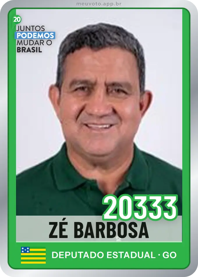 Carta de Zé Barbosa, número 20333, Podemos