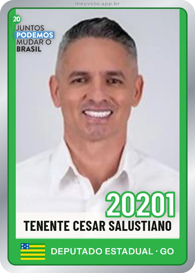 Carta de Tenente Cesar Salustiano, número 20201, Podemos