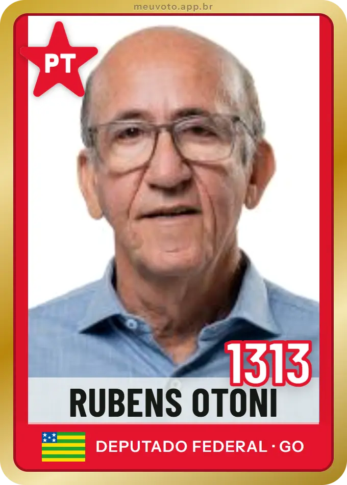 Carta de Rubens Otoni, número 1313, PT
