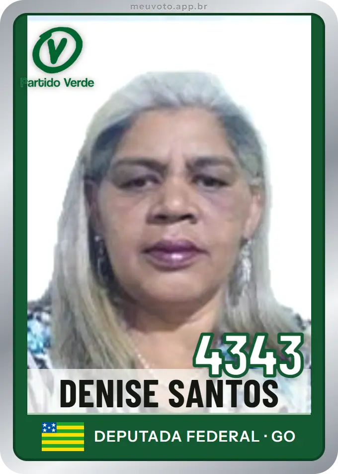 Carta de Denise Santos, número 4343, PV