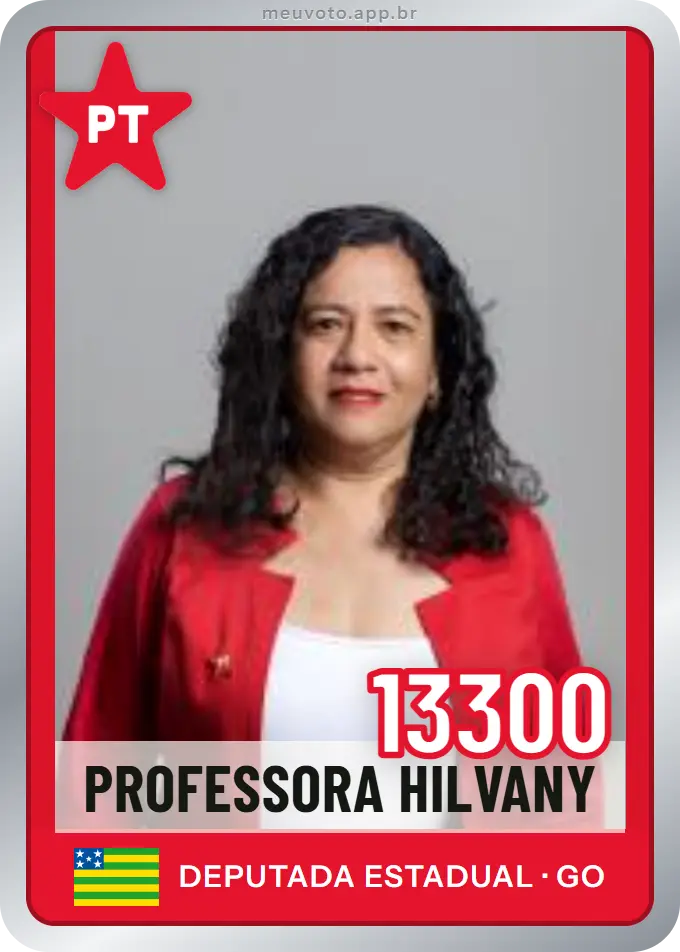 Carta de Professora Hilvany, número 13300, PT