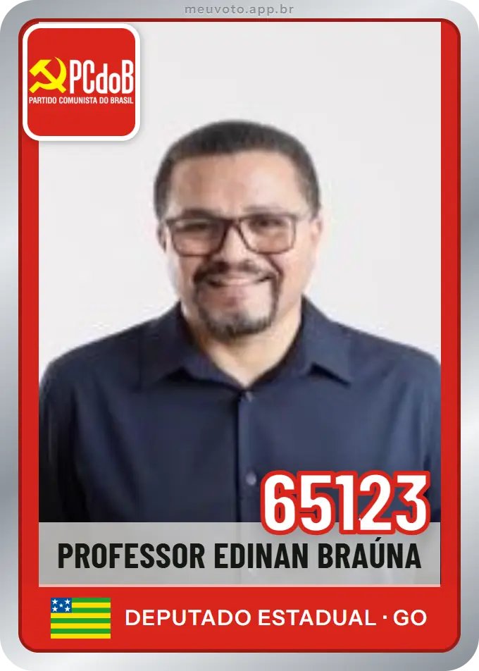 Carta de Professor Edinan Braúna, número 65123, PCdoB