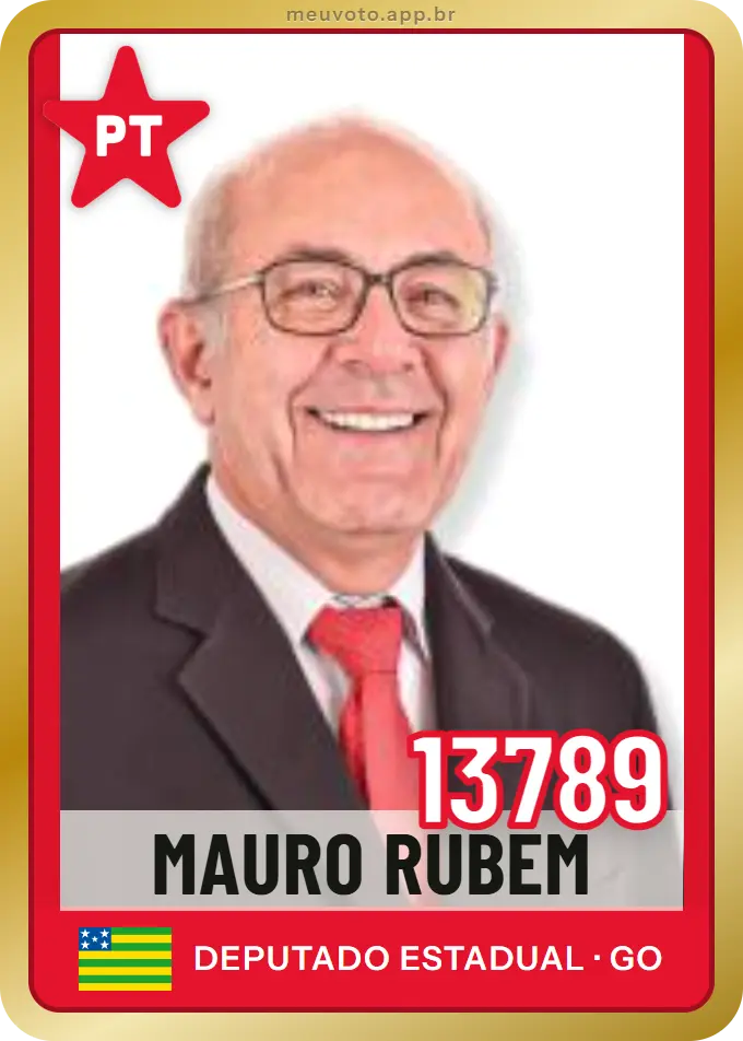 Carta de Mauro Rubem, número 13789, PT