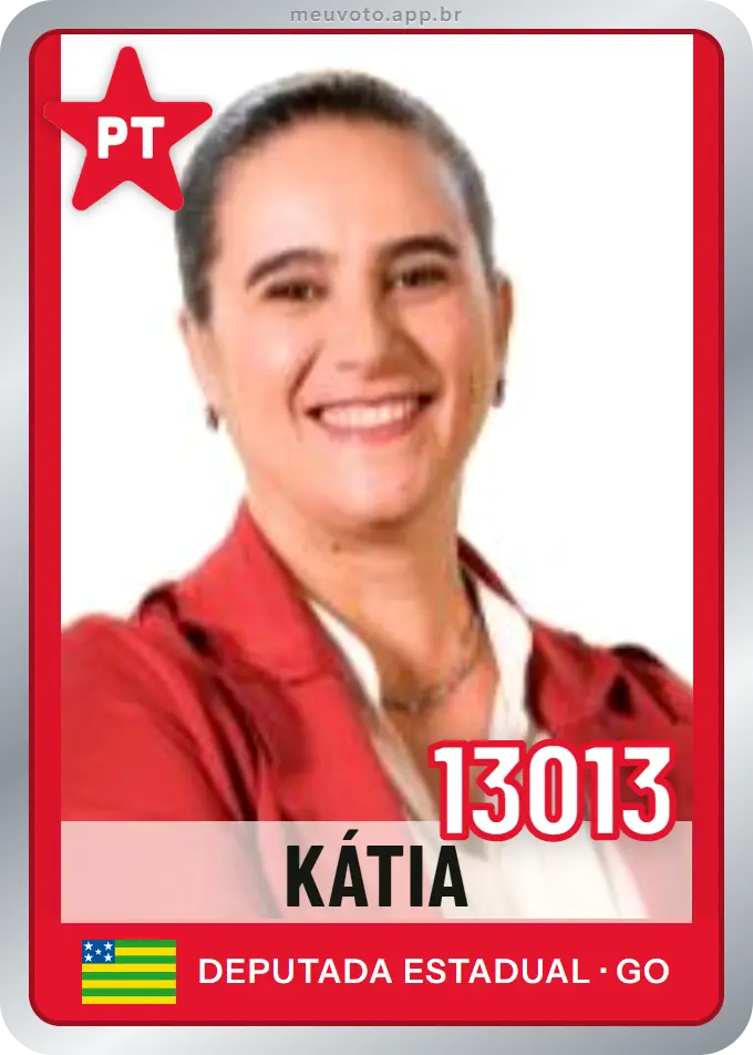 Carta de Kátia, número 13013, PT