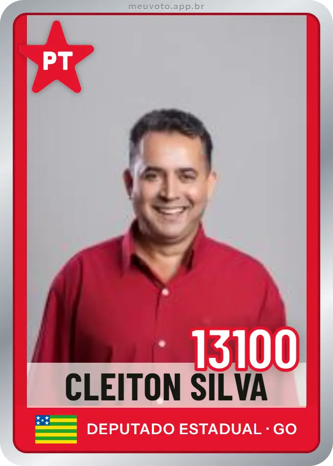 Carta de Cleiton Silva, número 13100, PT