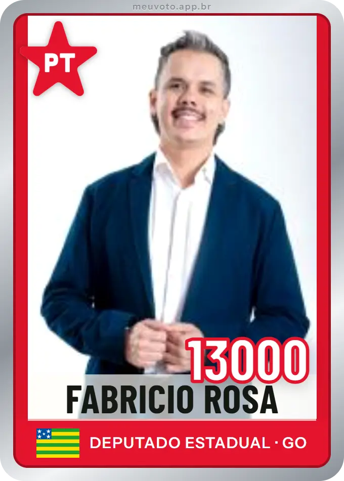 Carta de Fabricio Rosa, número 13000, PT