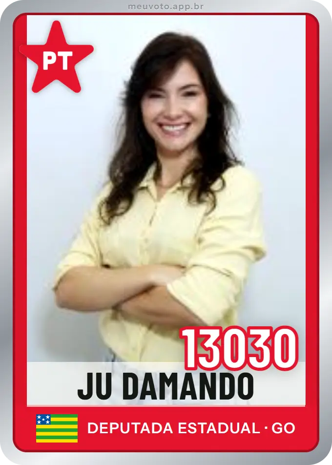 Carta de Ju Damando, número 13030, PT