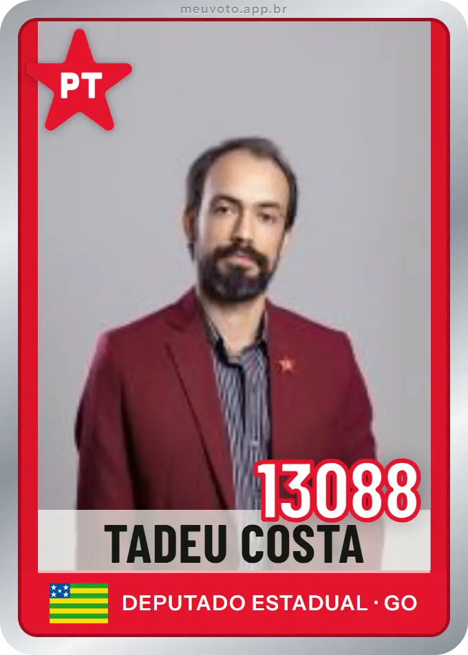 Carta de Tadeu Costa, número 13088, PT