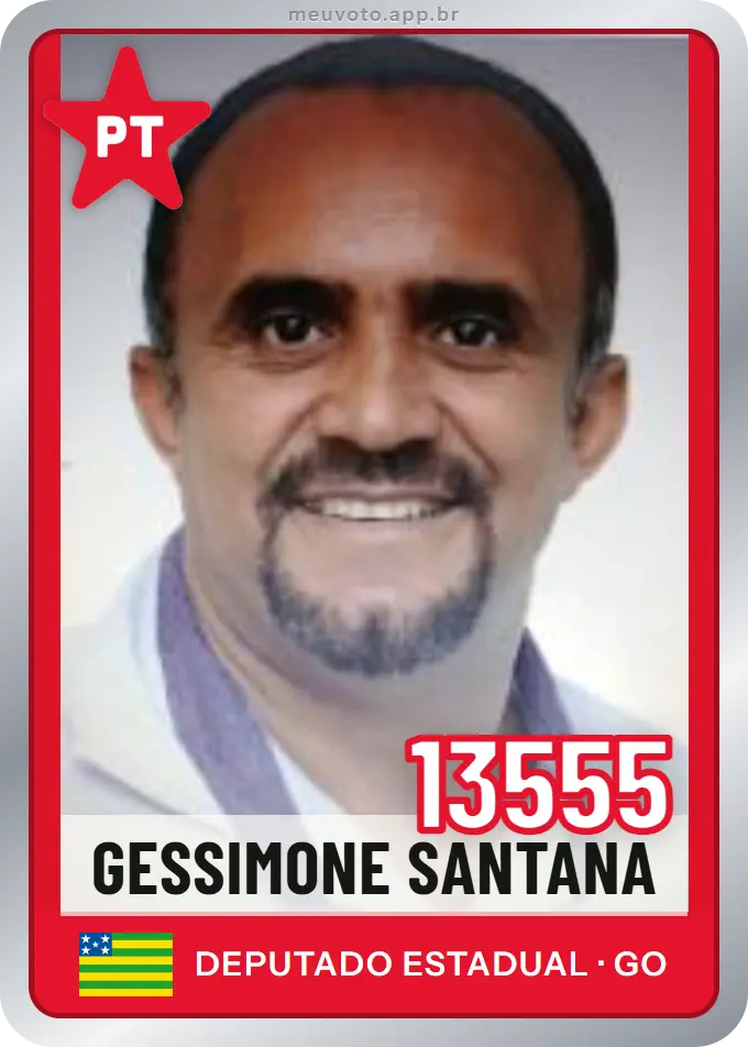 Carta de Gessimone Santana, número 13555, PT