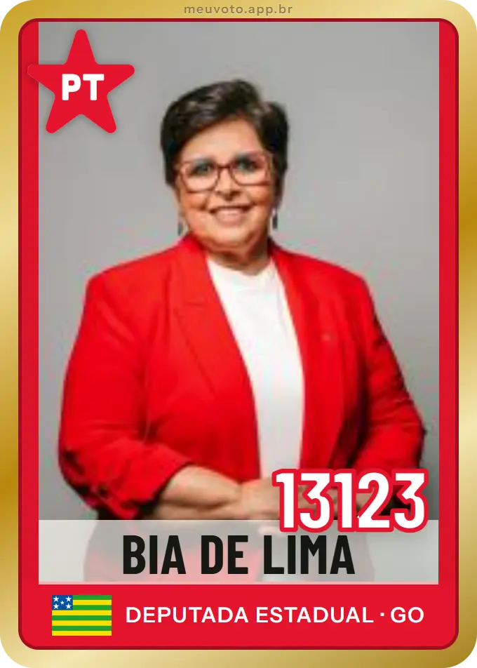 Carta de Bia de Lima, número 13123, PT