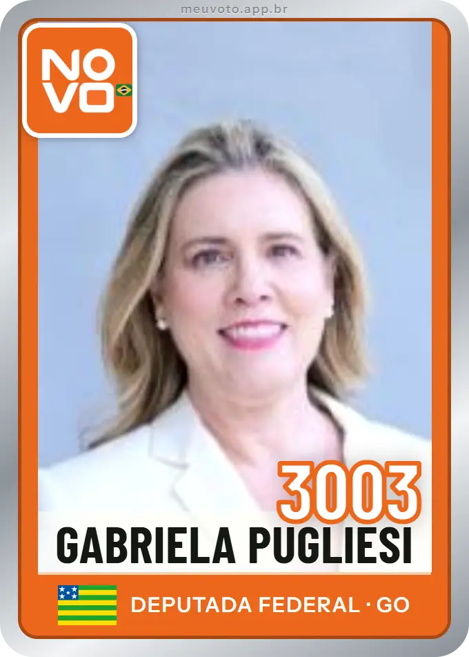 Carta de Gabriela Pugliesi, número 3003, Novo