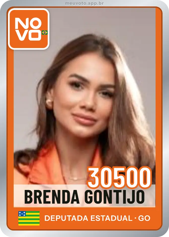 Carta de Brenda Gontijo, número 30500, Novo
