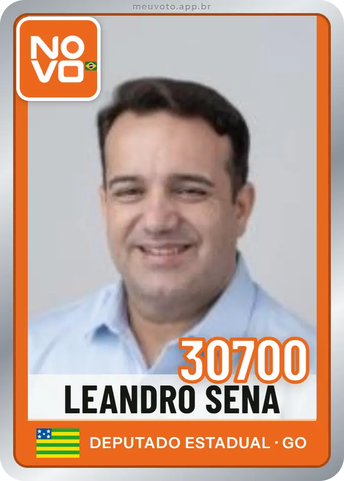 Carta de Leandro Sena, número 30700, Novo