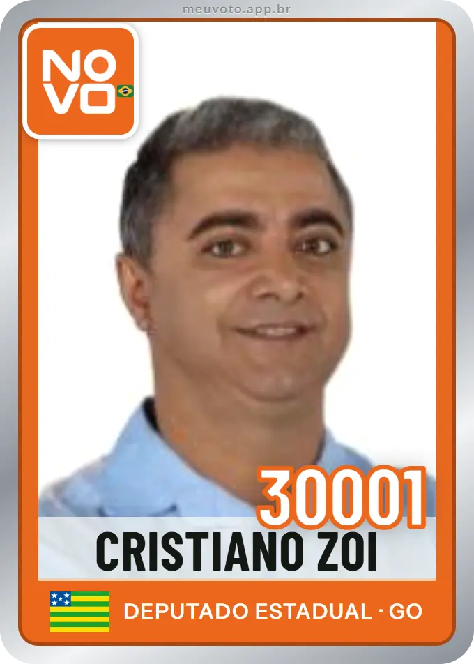 Carta de Cristiano Zoi, número 30001, Novo