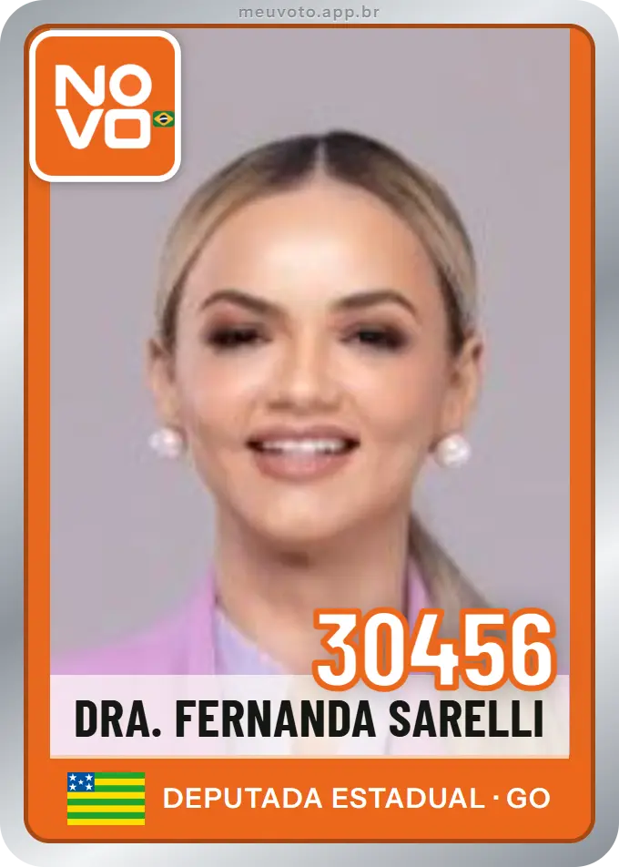 Carta de Dra. Fernanda Sarelli, número 30456, Novo