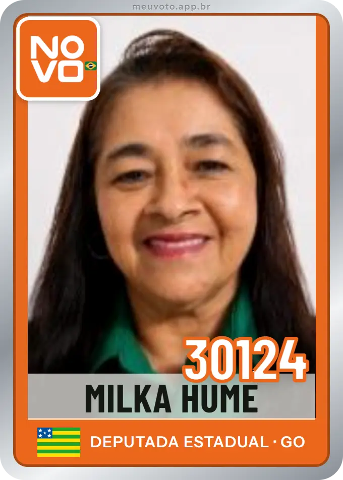 Carta de Milka Hume, número 30124, Novo