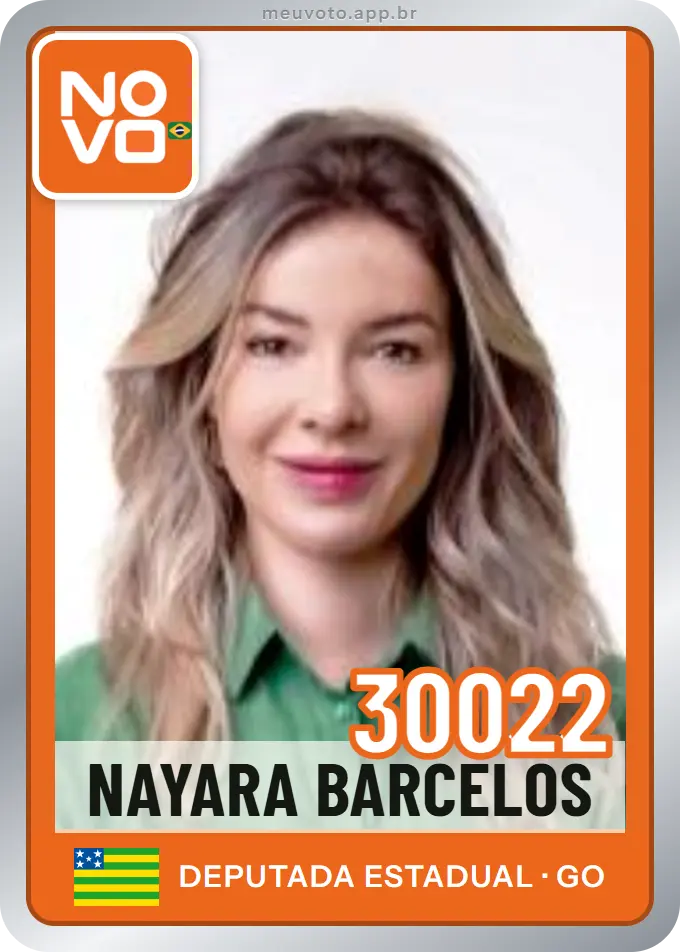 Carta de Nayara Barcelos, número 30022, Novo