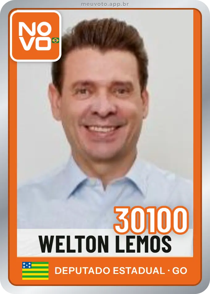 Carta de Welton Lemos, número 30100, Novo