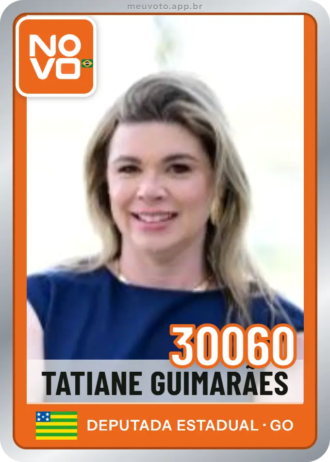 Carta de Tatiane Guimarães, número 30060, Novo