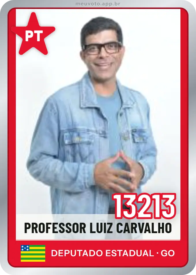 Carta de Professor Luiz Carvalho, número 13213, PT