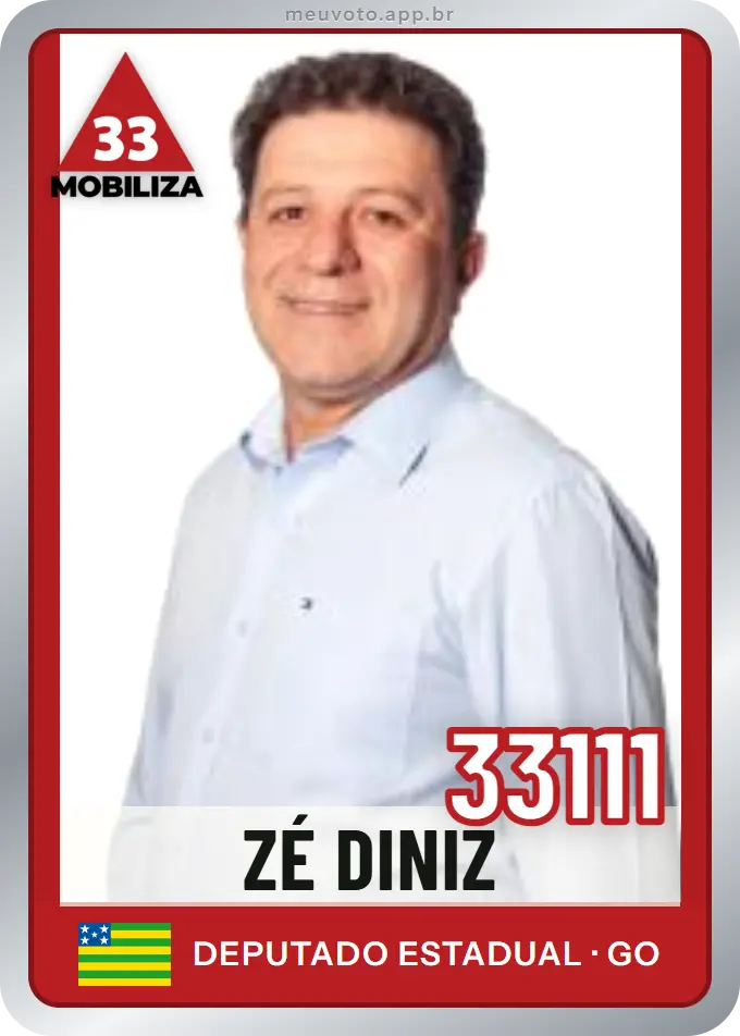 Carta de Zé Diniz, número 33111, Mobiliza