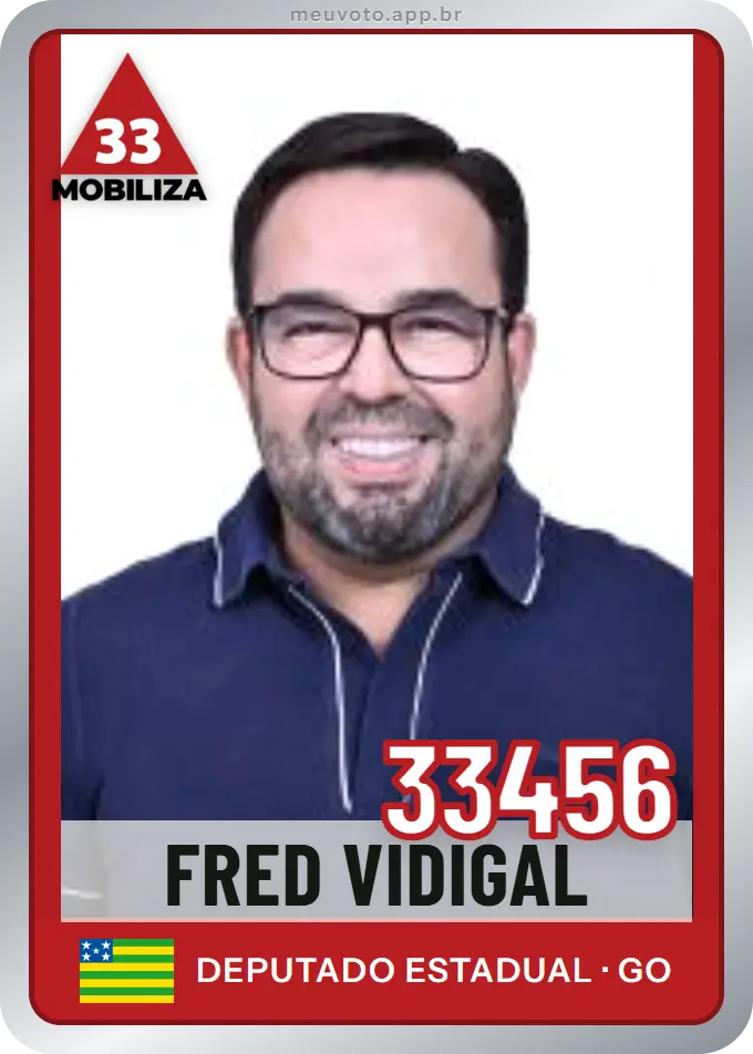 Carta de Fred Vidigal, número 33456, Mobiliza