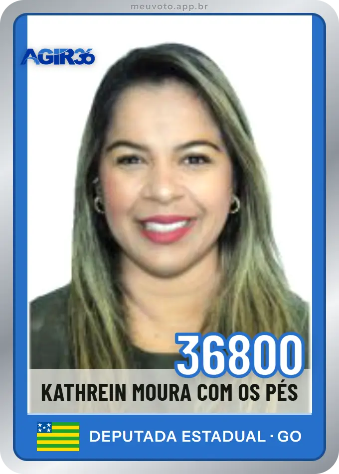 Carta de Kathrein Moura Com Os Pés, número 36800, Agir
