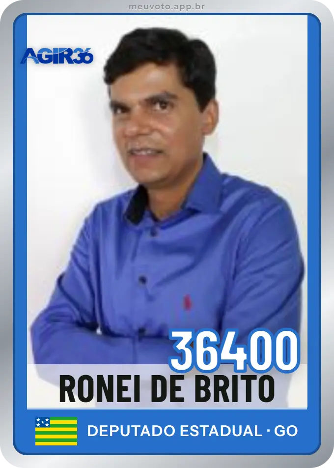 Carta de Ronei de Brito, número 36400, Agir