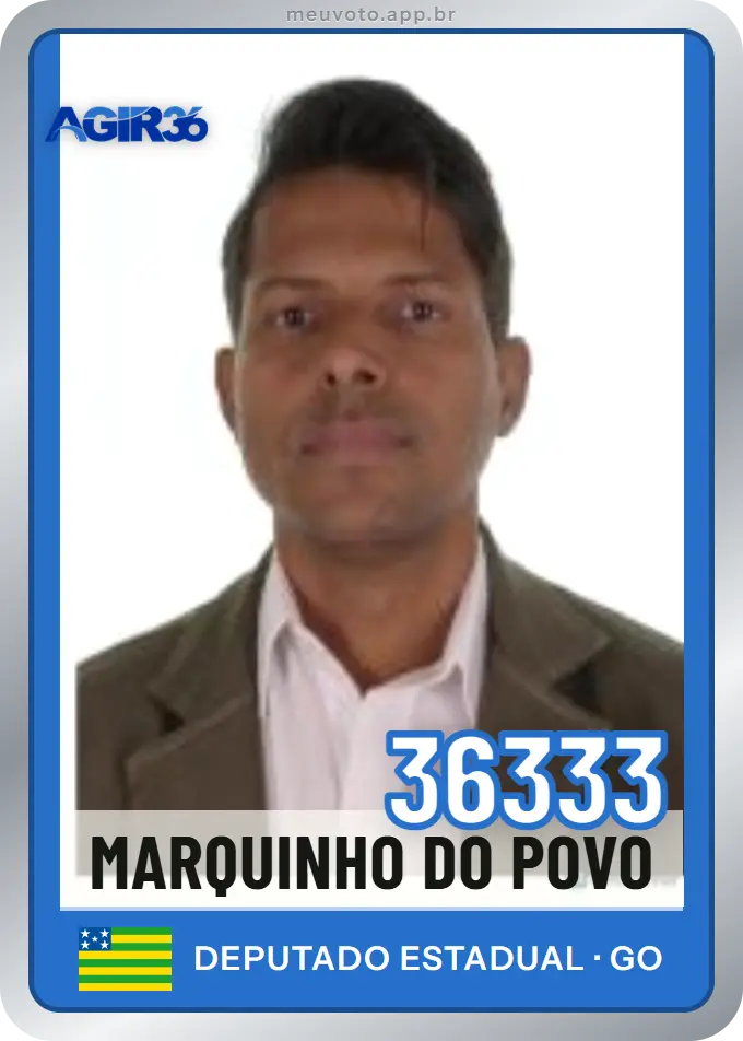Carta de Marquinho do Povo, número 36333, Agir