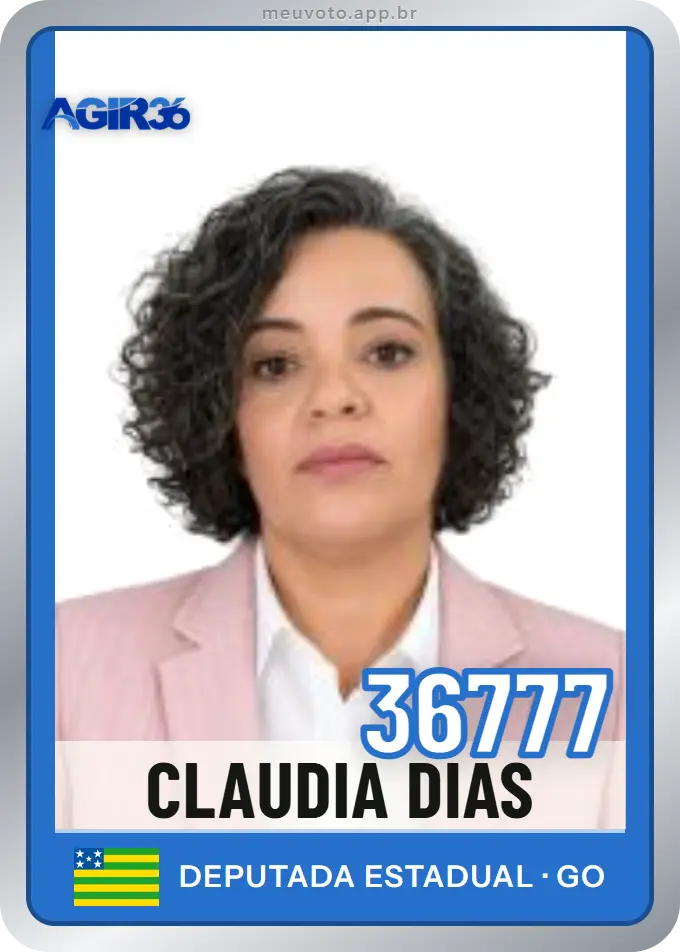 Carta de Claudia Dias, número 36777, Agir
