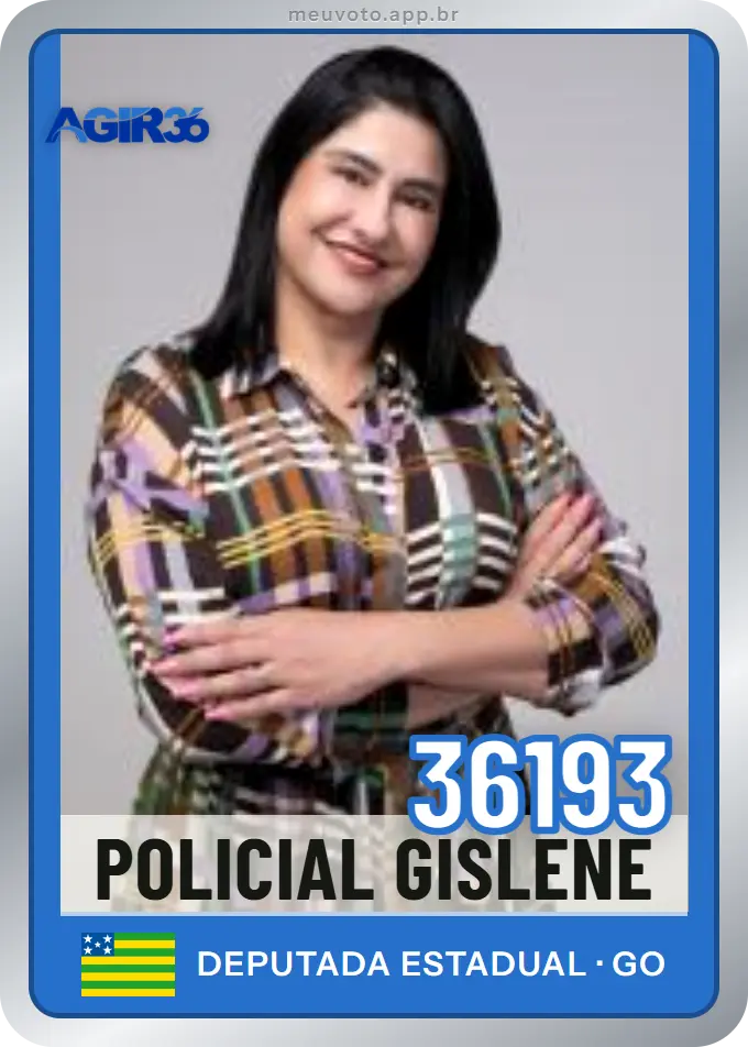 Carta de Policial Gislene, número 36193, Agir