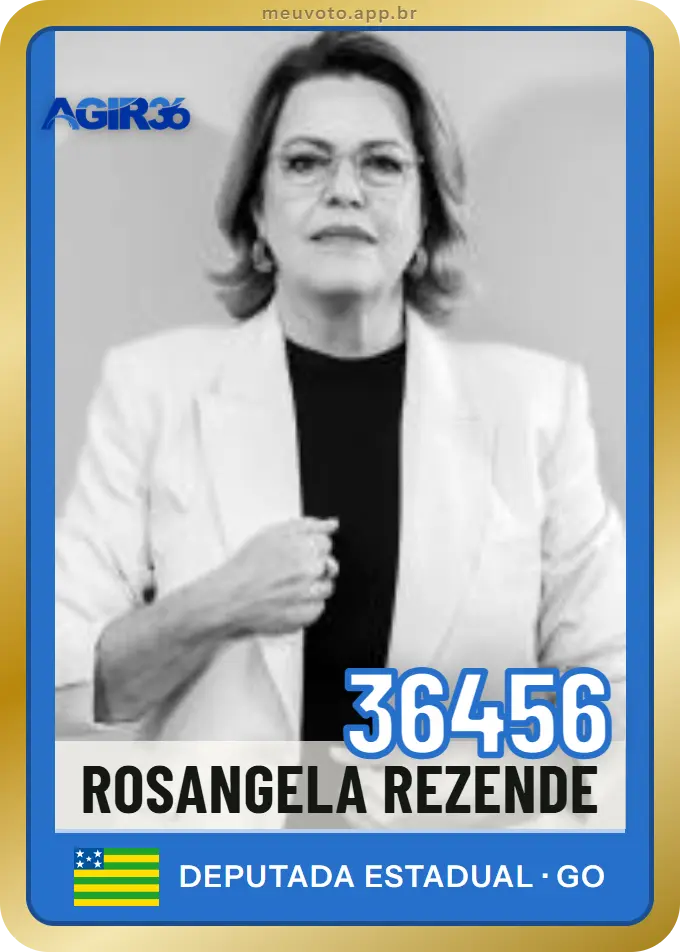 Carta de Rosangela Rezende, número 36456, Agir