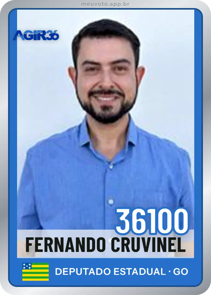Carta de Fernando Cruvinel, número 36100, Agir