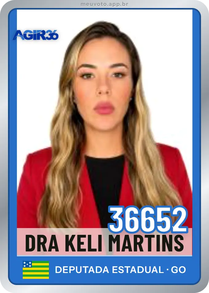 Carta de Dra Keli Martins, número 36652, Agir