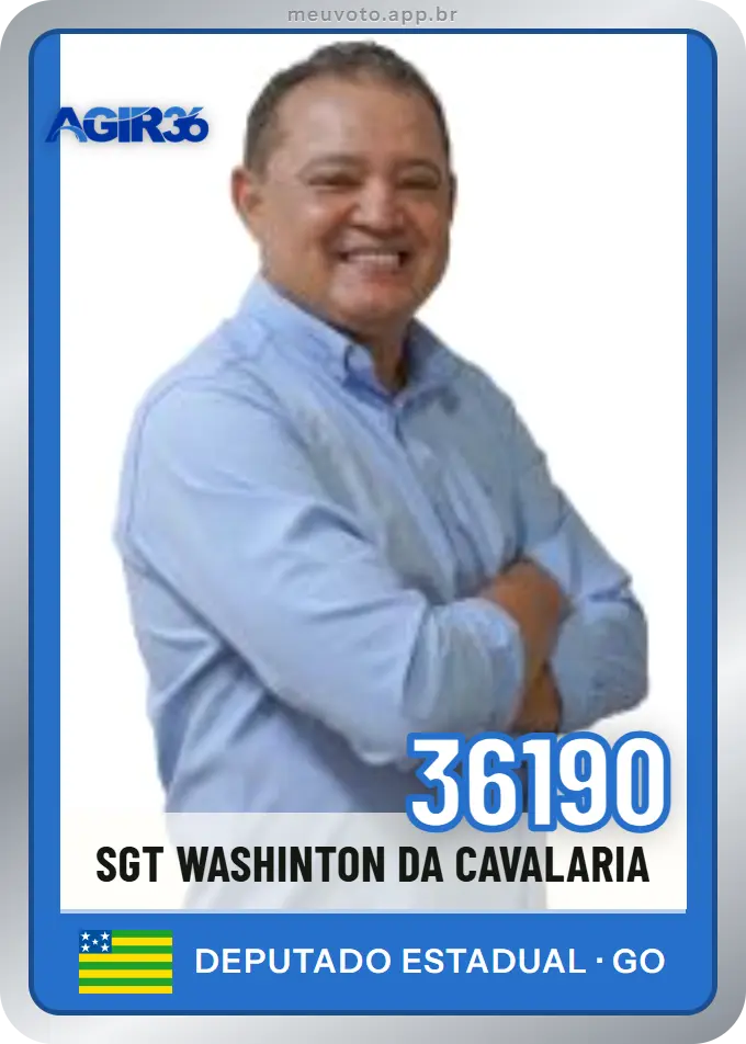 Carta de Sgt Washinton da Cavalaria, número 36190, Agir