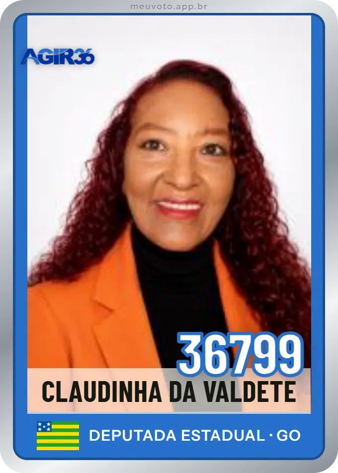 Carta de Claudinha da Valdete, número 36799, Agir