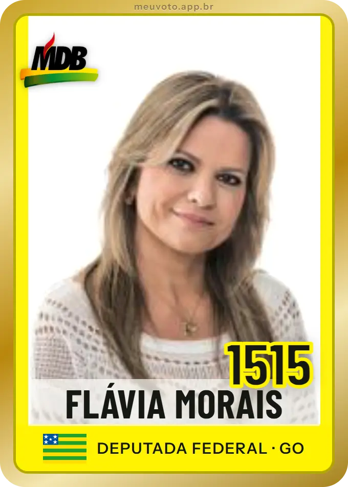 Carta de Flávia Morais, número 1515, MDB