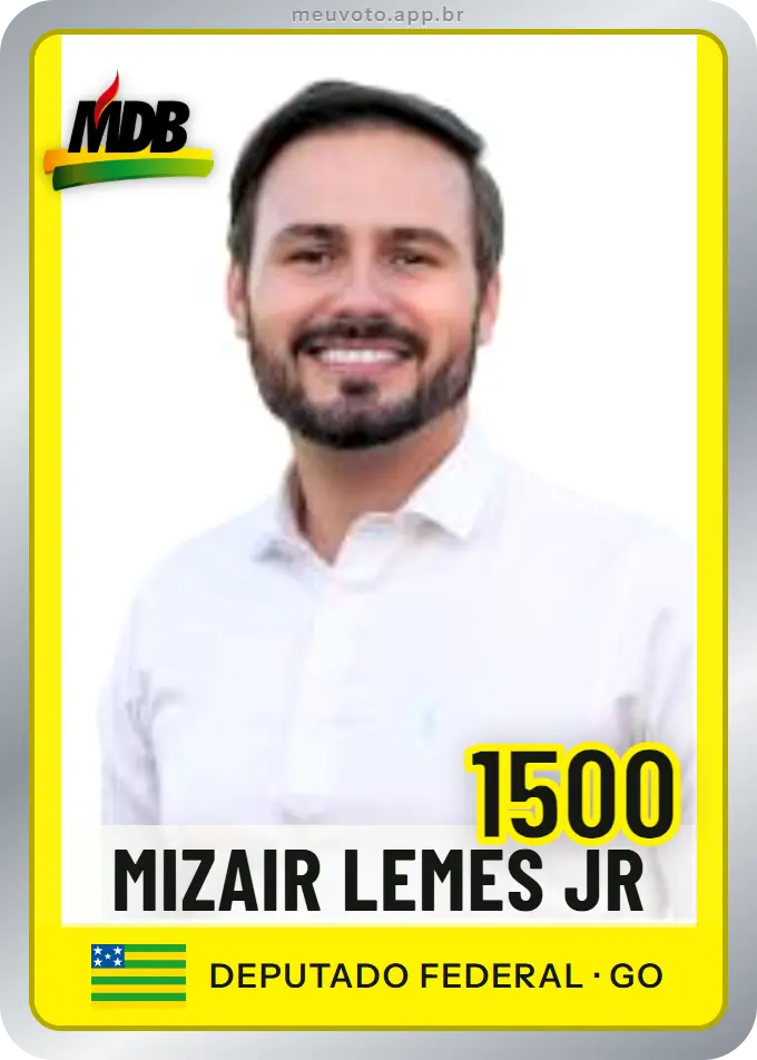 Carta de Mizair Lemes Jr, número 1500, MDB