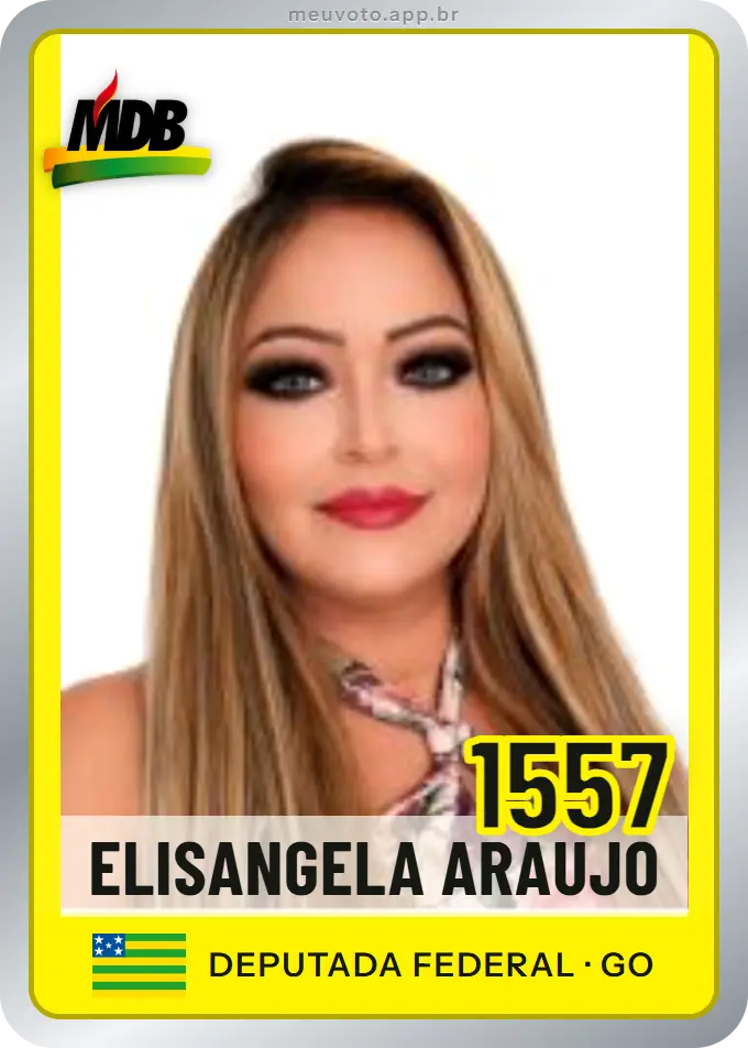 Carta de Elisangela Araujo, número 1557, MDB