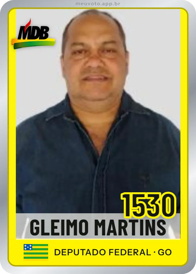 Carta de Gleimo Martins, número 1530, MDB