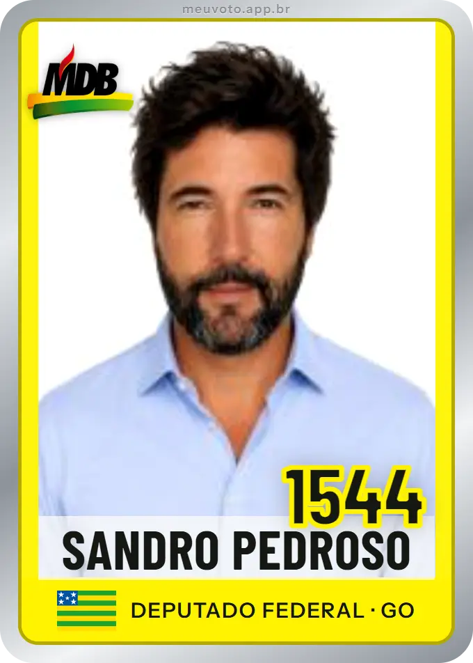 Carta de Sandro Pedroso, número 1544, MDB