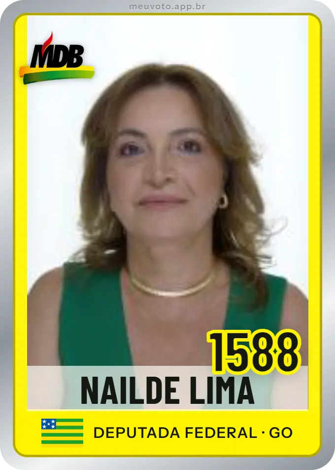 Carta de Nailde Lima, número 1588, MDB