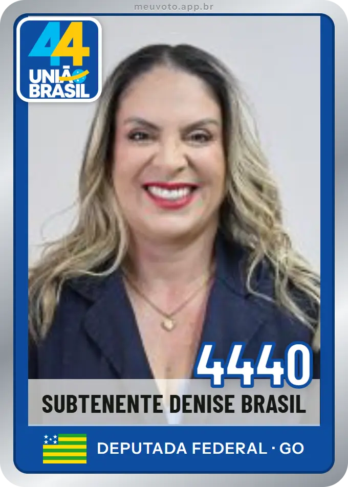 Carta de Subtenente Denise Brasil, número 4440, União