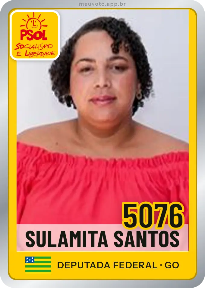 Carta de Sulamita Santos, número 5076, PSOL