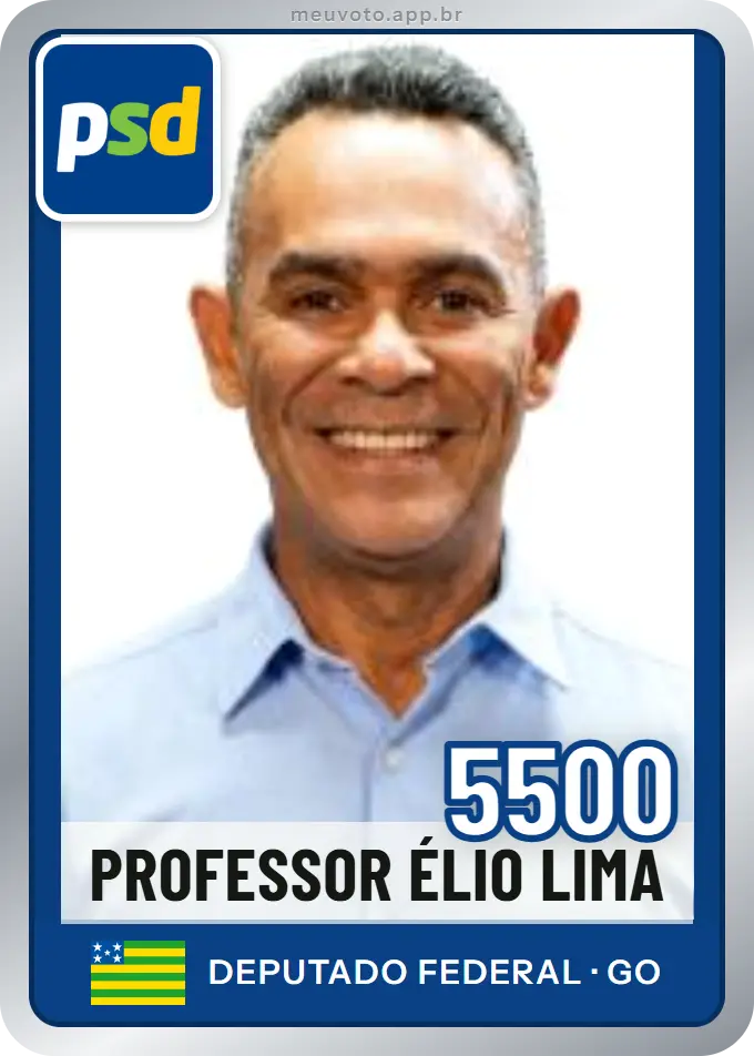 Carta de Professor Élio Lima, número 5500, PSD