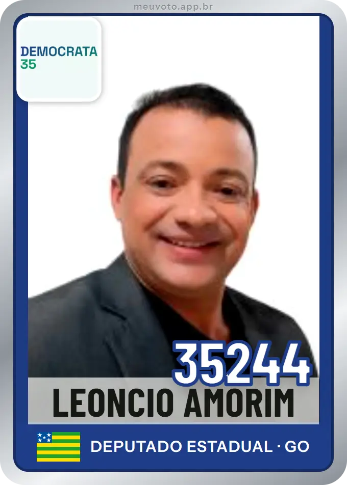 Carta de Leoncio Amorim, número 35244, Democrata