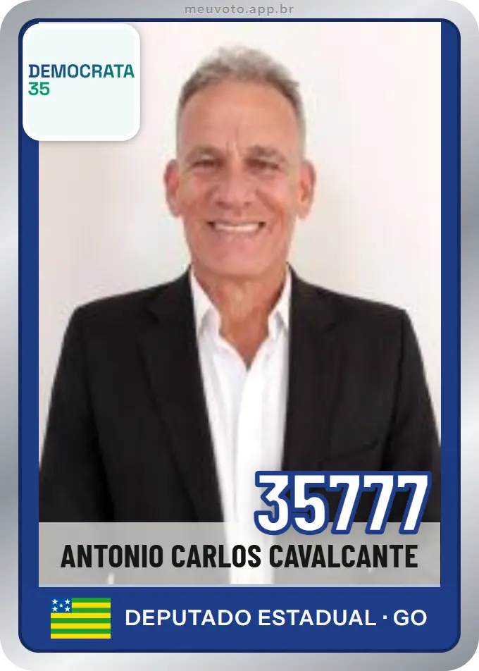 Carta de Antonio Carlos Cavalcante, número 35777, Democrata