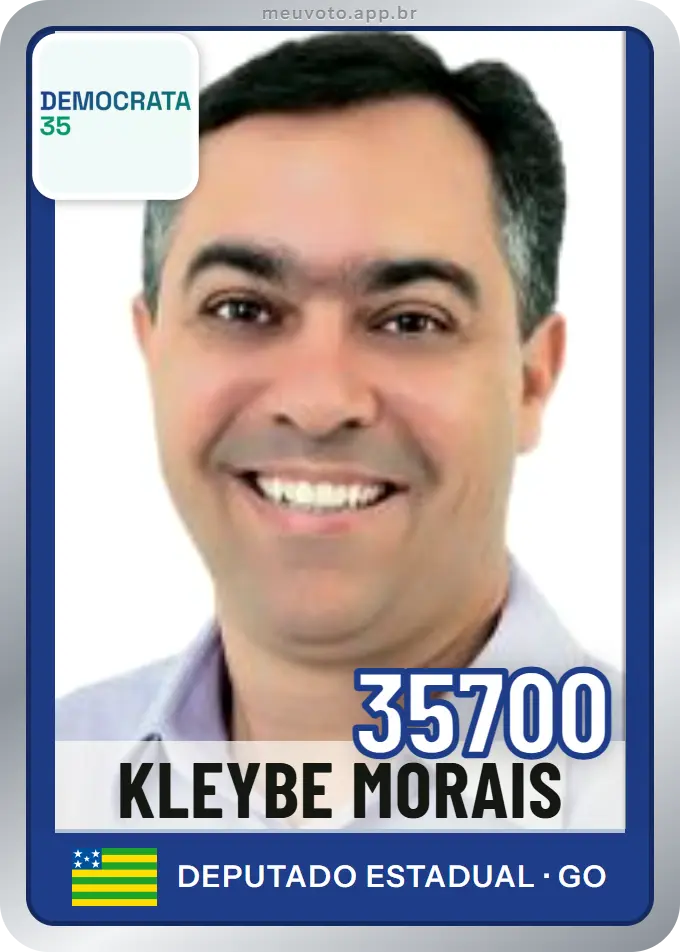 Carta de Kleybe Morais, número 35700, Democrata