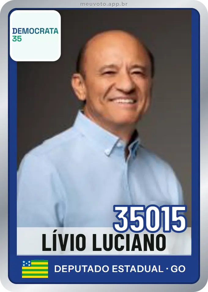 Carta de Lívio Luciano, número 35015, Democrata