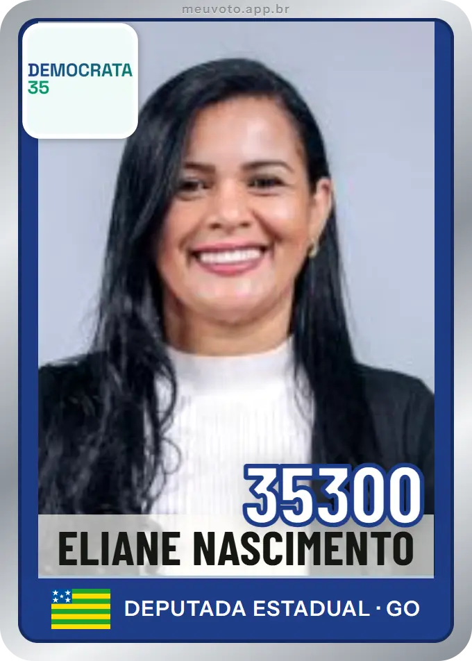 Carta de Eliane Nascimento, número 35300, Democrata